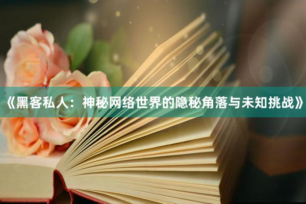 《黑客私人：神秘网络世界的隐秘角落与未知挑战》